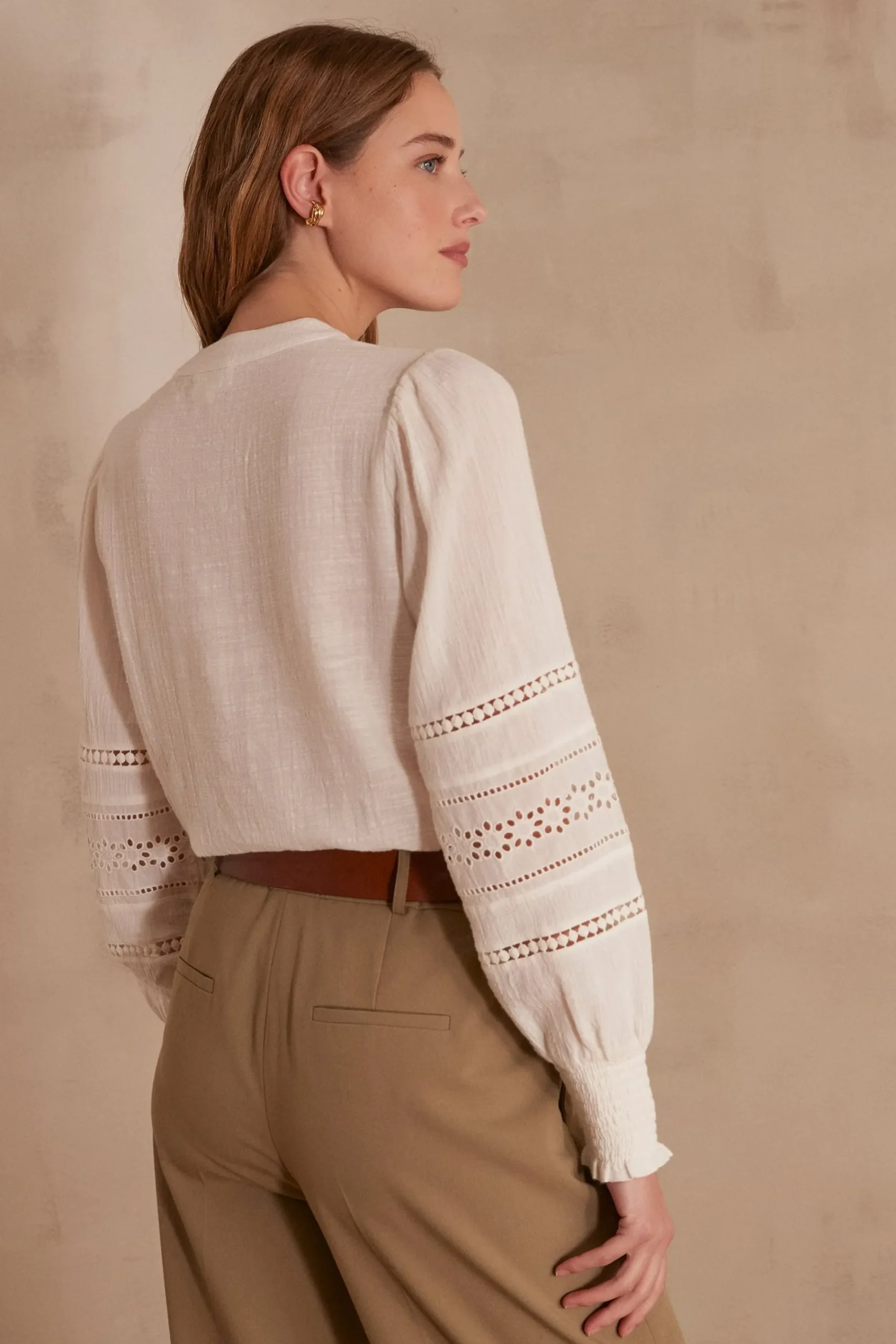 Maison 123 Blouses Et Chemises Blanches|Blouses Et Chemises En Coton>Blouse BAILA ECRU