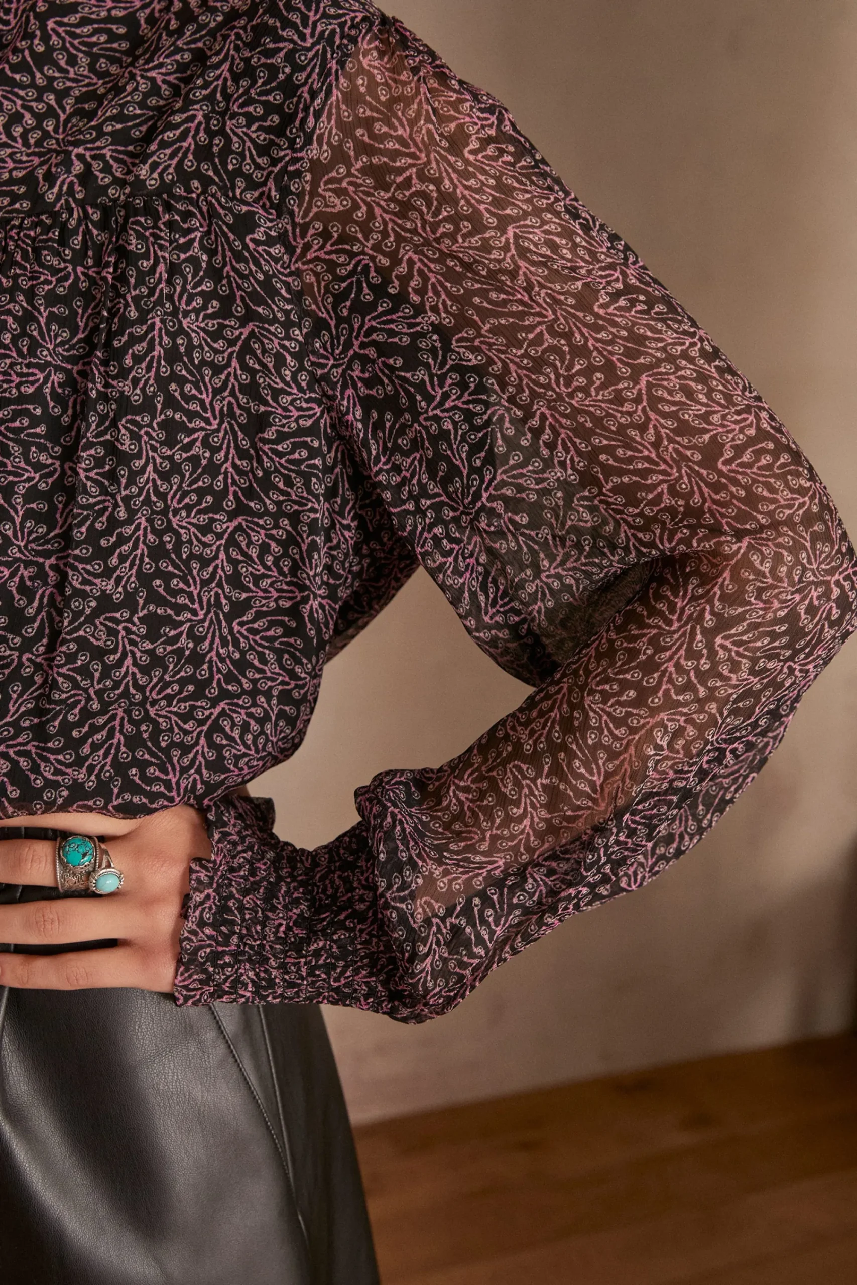 Maison 123 Blouses Et Chemises Imprimées>Blouse BASILIA BORDEAUX