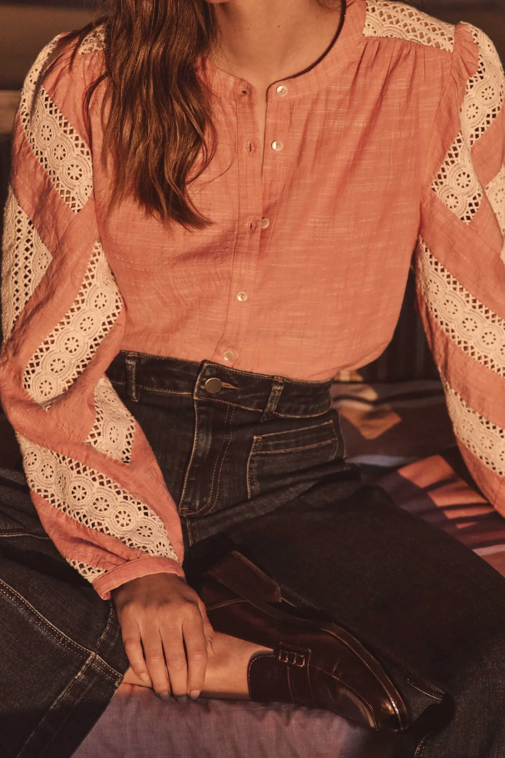 Maison 123 Blouses Et Chemises En Coton|Blouses Et Chemises Brodées>Blouse CATHEL PRIMEROSE