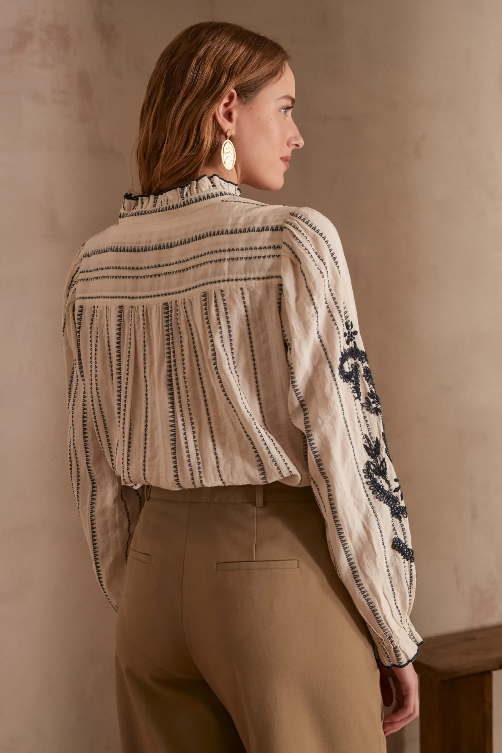 Maison 123 Blouses Et Chemises Blanches|Blouses Et Chemises En Coton>Blouse PERRINE CREME