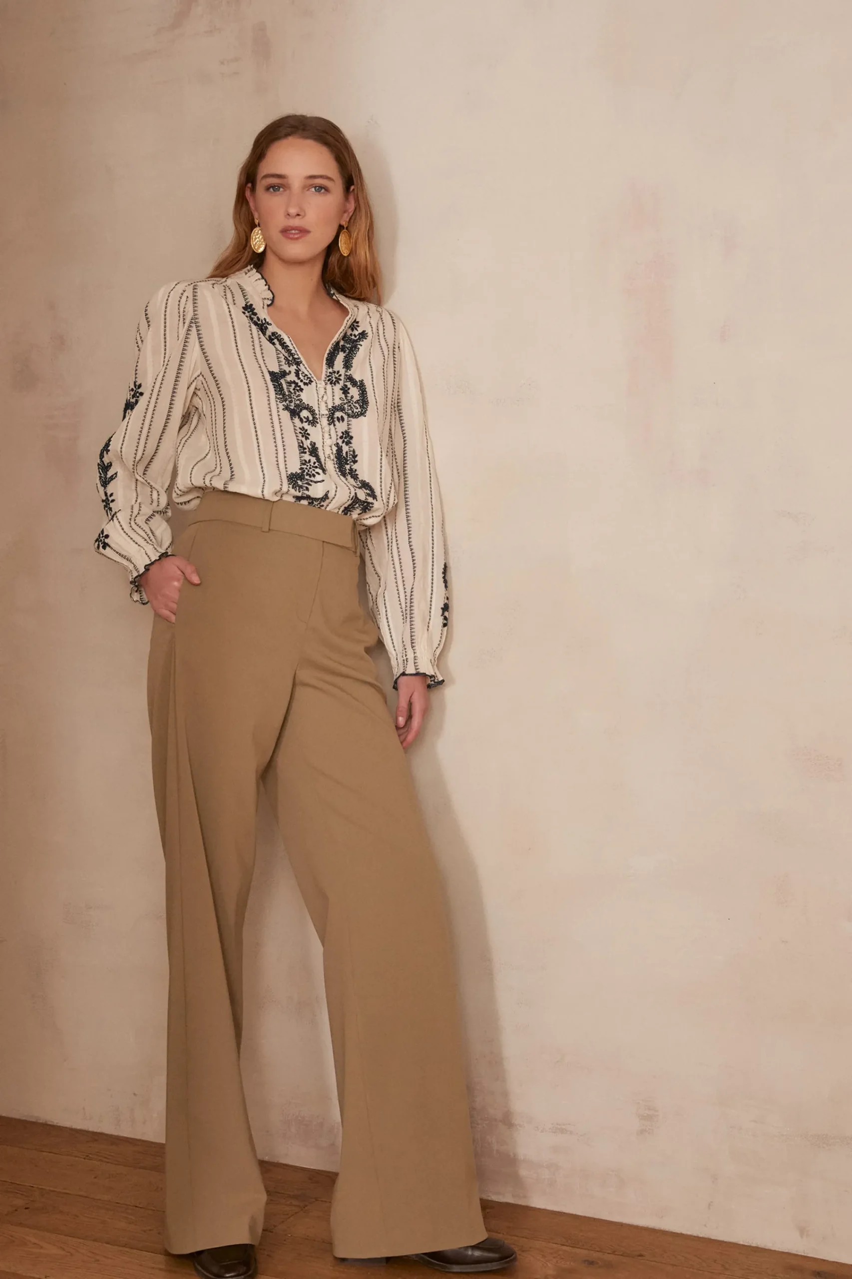 Maison 123 Blouses Et Chemises Blanches|Blouses Et Chemises En Coton>Blouse PERRINE CREME