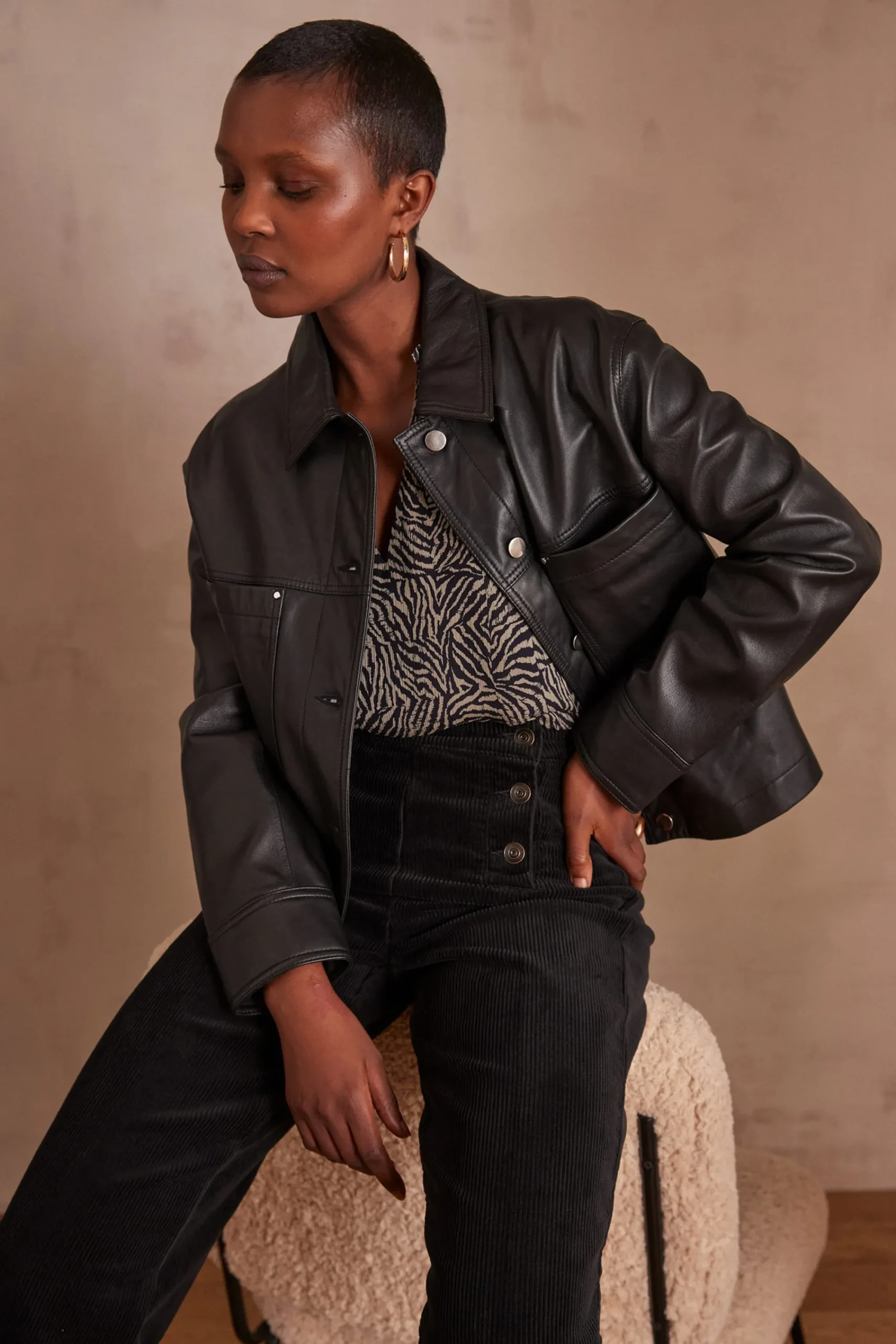 Maison 123 Blouses Et Chemises Imprimées|Blouses Et Chemises Noires>Blouse PRISCA NOIR