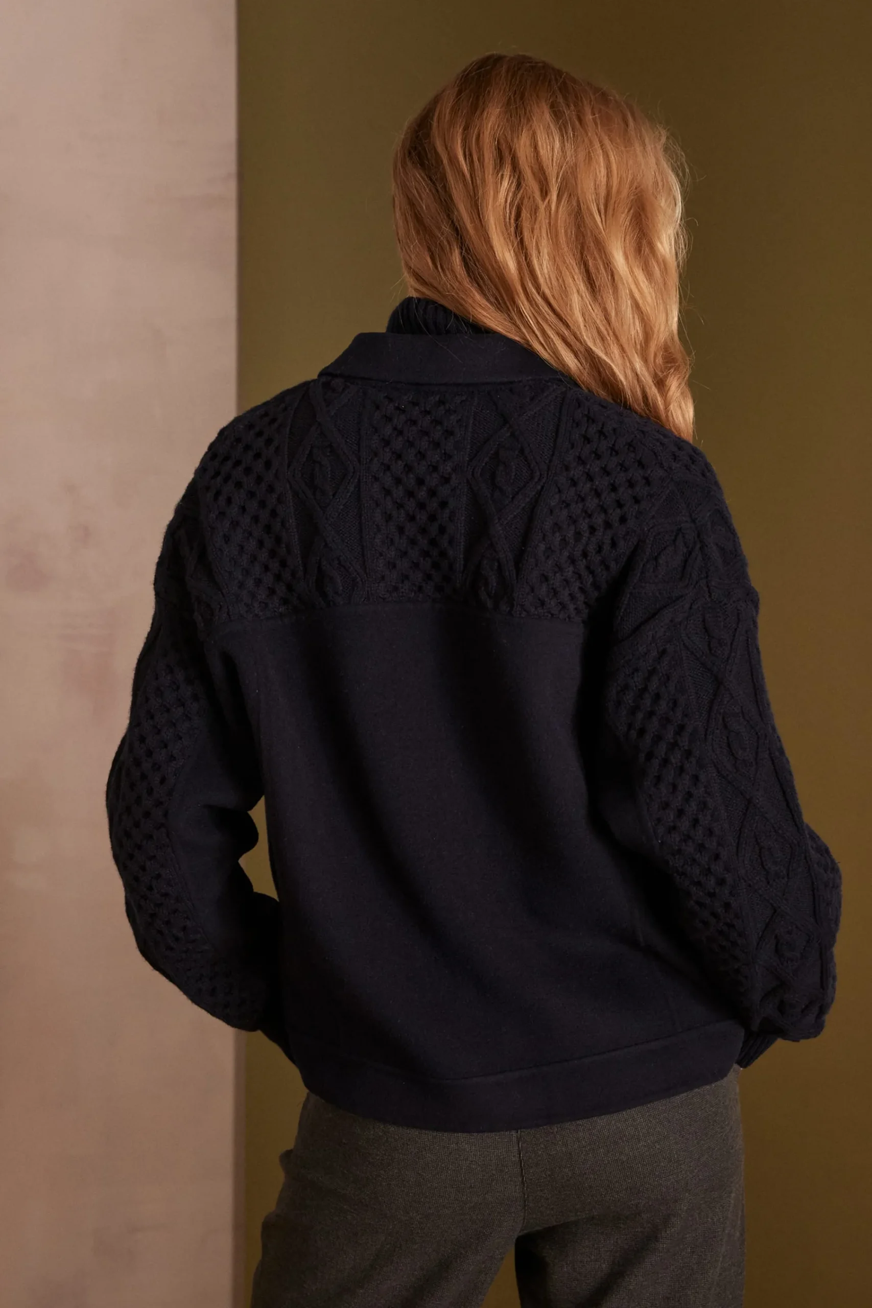 Maison 123 Manteaux Courts|Manteaux En Laine>Blouson unisexe SACHA MARINE