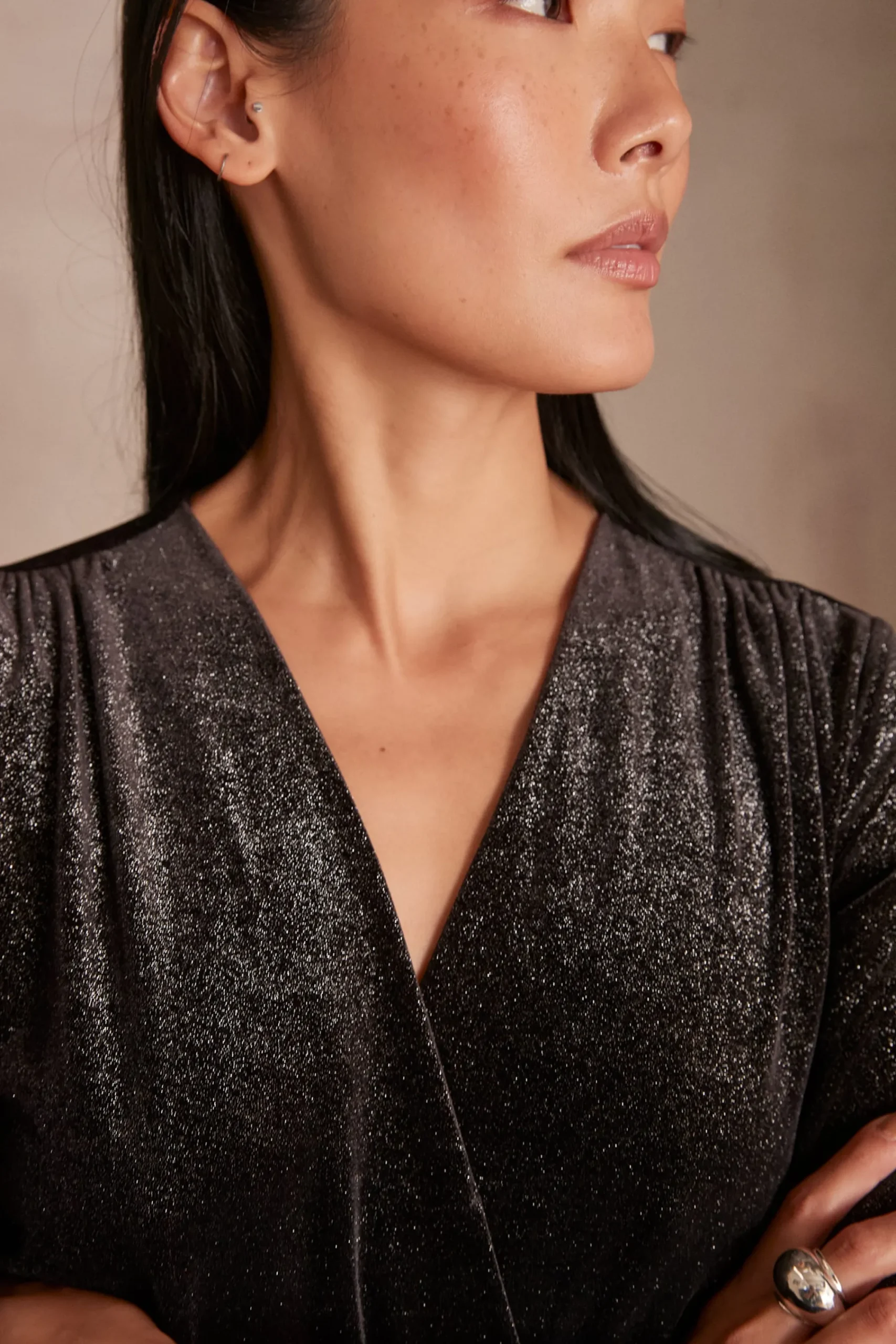 Maison 123 T-Shirts À Manches Longues|Voir Tout>Body TESSA NOIR