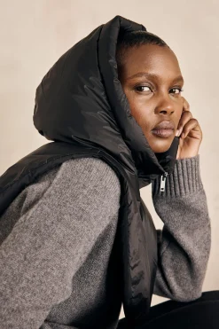 Maison 123 Echarpes>Capuche LUCIEN NOIR