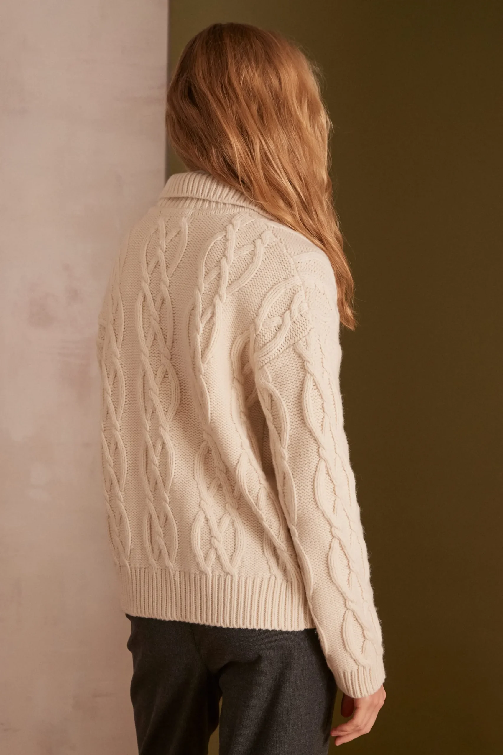 Maison 123 Gilets Courts|Gilets Longs>Cardigan unisexe RAPHAEL(LE) CREME
