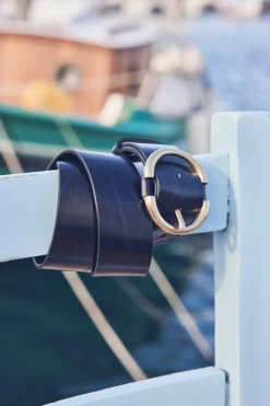 Maison 123 Ceintures>Ceinture en cuir Vicky NOIR