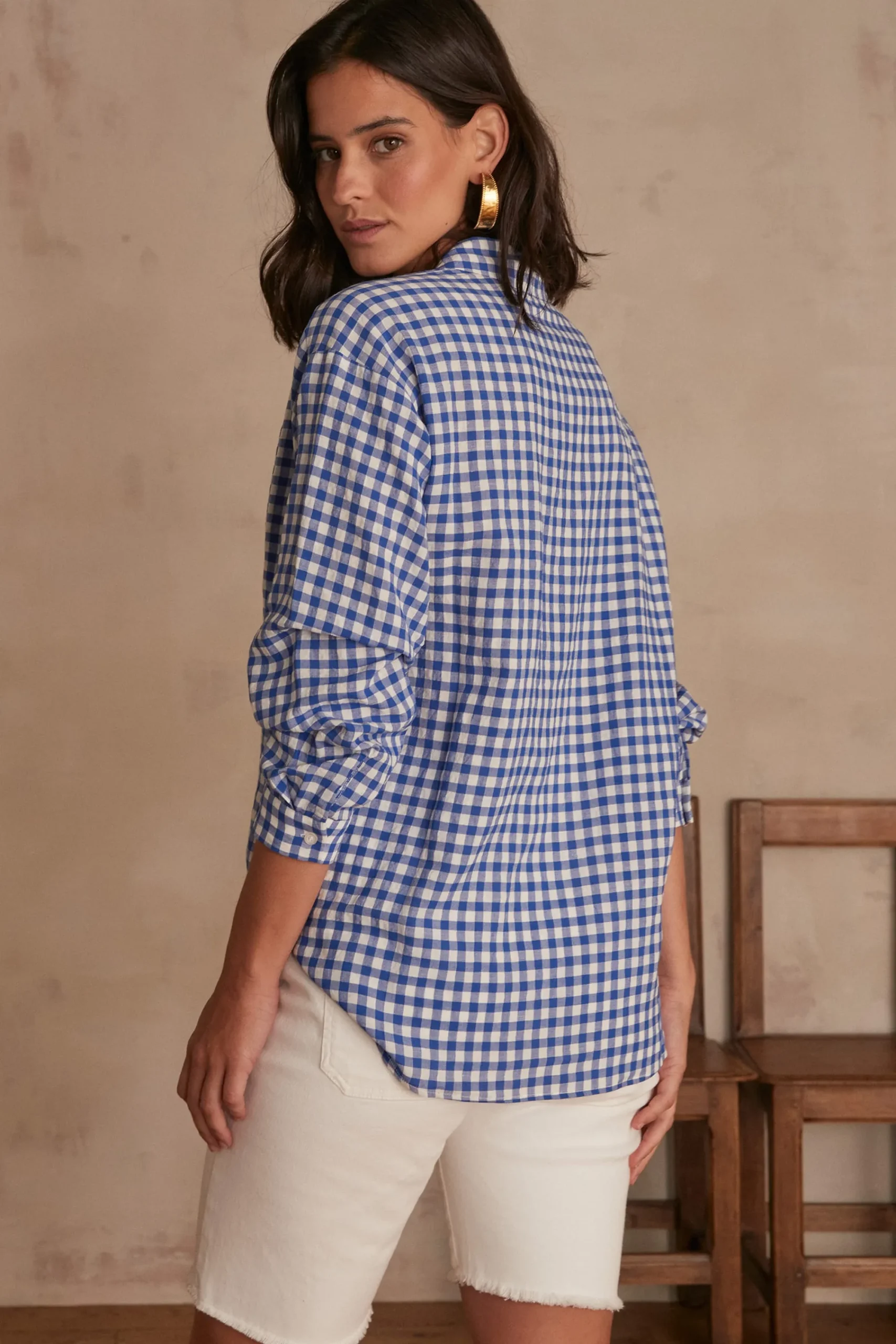 Maison 123 Blouses Et Chemises Imprimées>CHEMISE BARDEAUX BLEU ROI