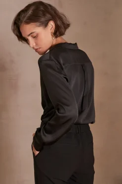 Maison 123 Blouses Et Chemises Noires><noscript><img width=