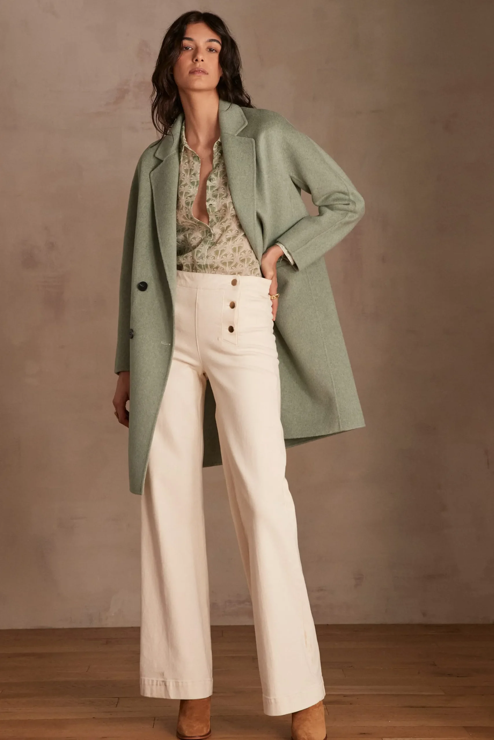 Maison 123 Blouses Et Chemises Imprimées|Blouses Et Chemises En Coton>Chemise COLETTE FEUILLE