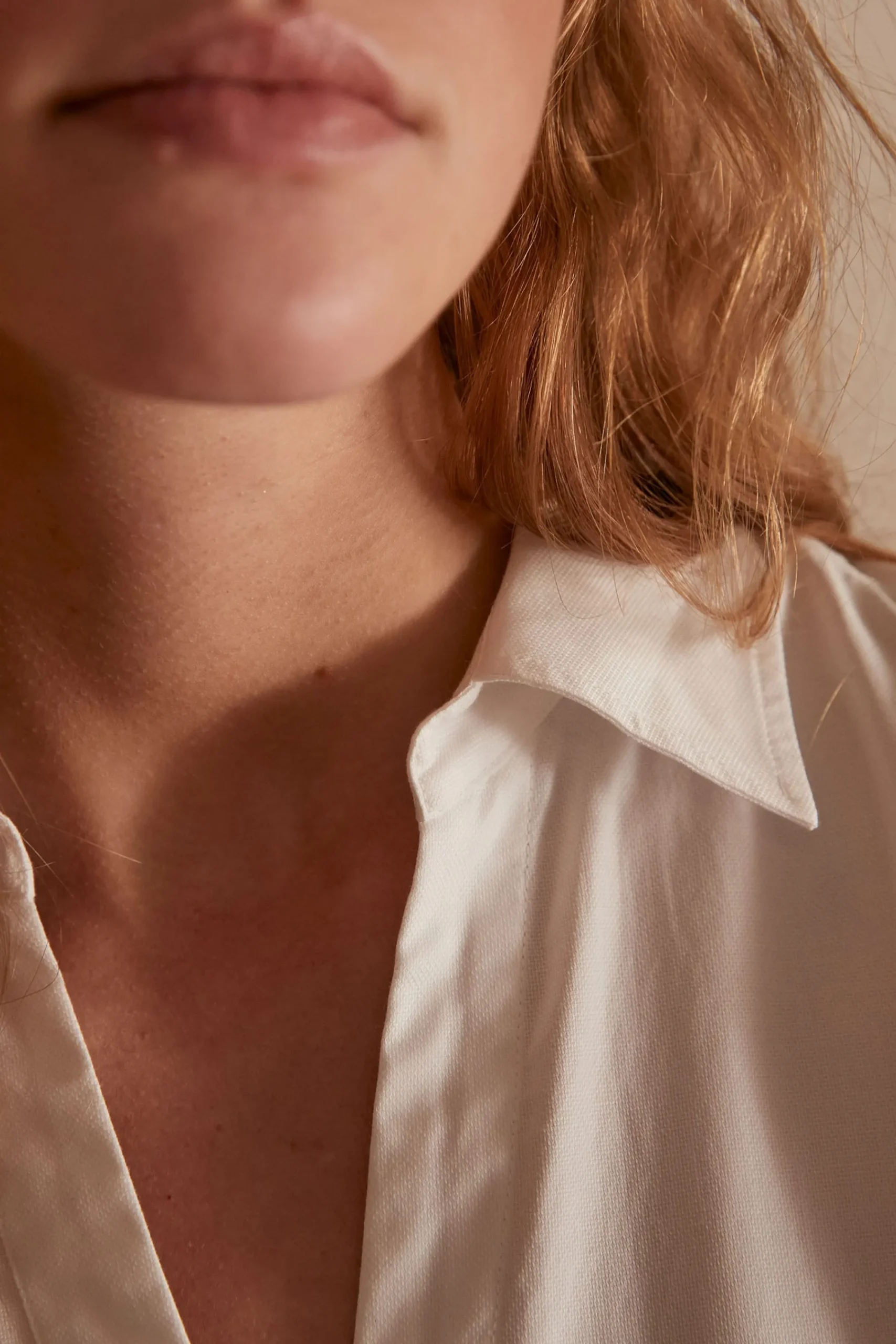 Maison 123 Blouses Et Chemises Blanches|Blouses Et Chemises En Coton>Chemise en coton MANDIE BLANC