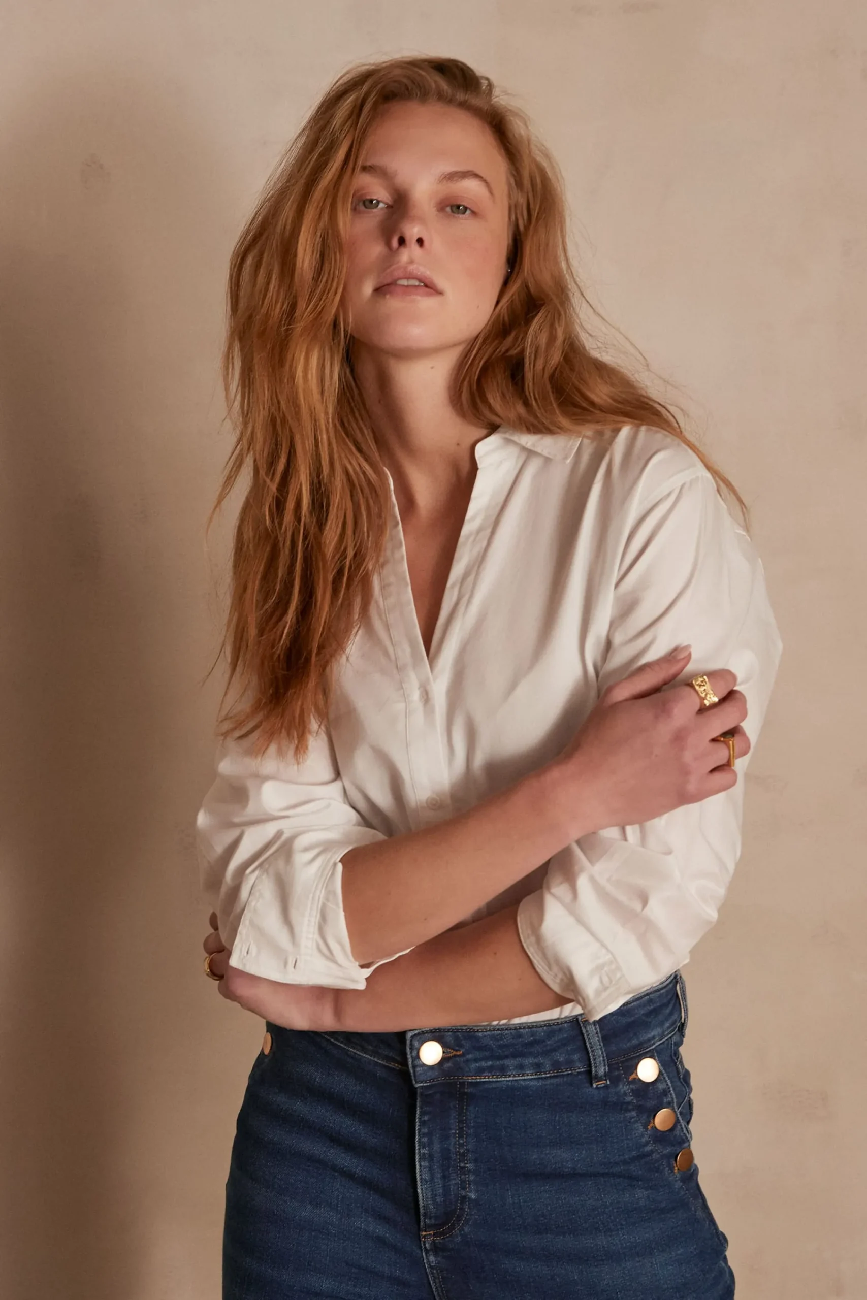 Maison 123 Blouses Et Chemises Blanches|Blouses Et Chemises En Coton>Chemise en coton MANDIE BLANC