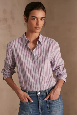 Maison 123 Blouses Et Chemises Imprimées|Blouses Et Chemises En Coton>Chemise ESMERALDA BORDEAUX