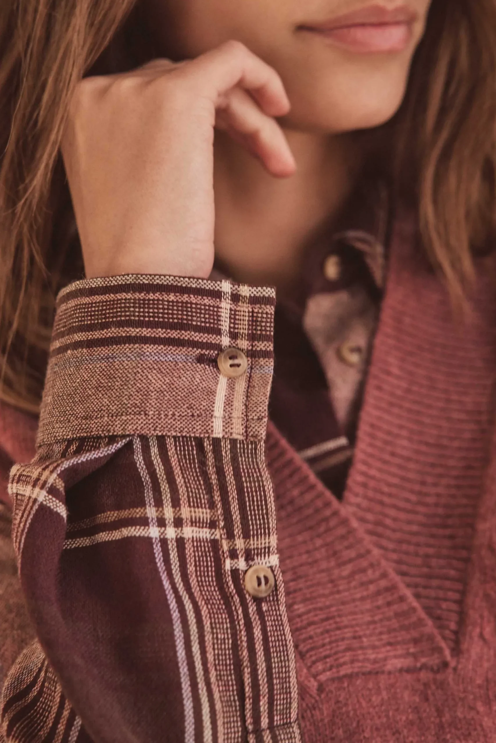 Maison 123 Blouses Et Chemises Imprimées|Blouses Et Chemises En Coton>Chemise PETRA ROSE FONCE