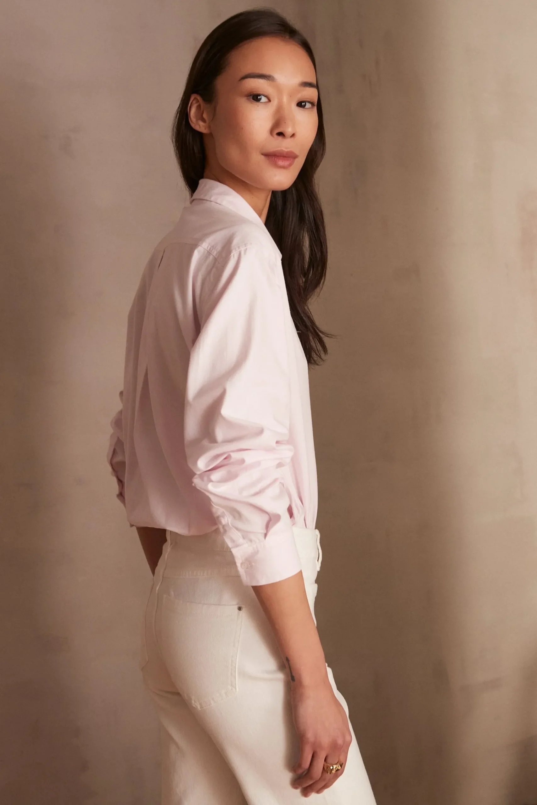 Maison 123 Blouses Et Chemises En Coton>Chemise THOMAS ROSE PALE