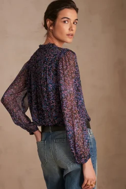 Maison 123 Blouses Et Chemises Imprimées|Blouses Et Chemises Noires>Chemisier BORA NOIR