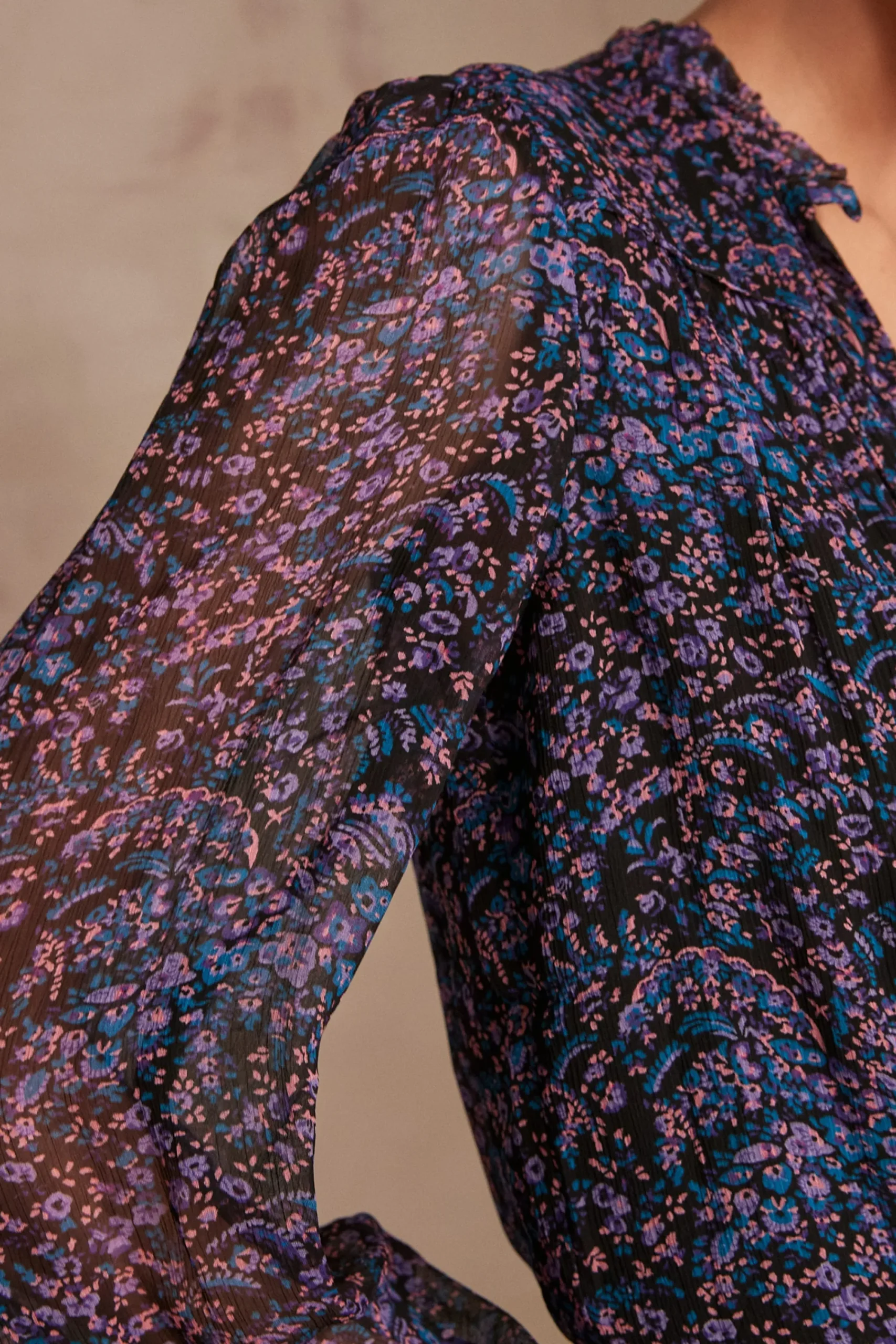 Maison 123 Blouses Et Chemises Imprimées|Blouses Et Chemises Noires>Chemisier BORA NOIR
