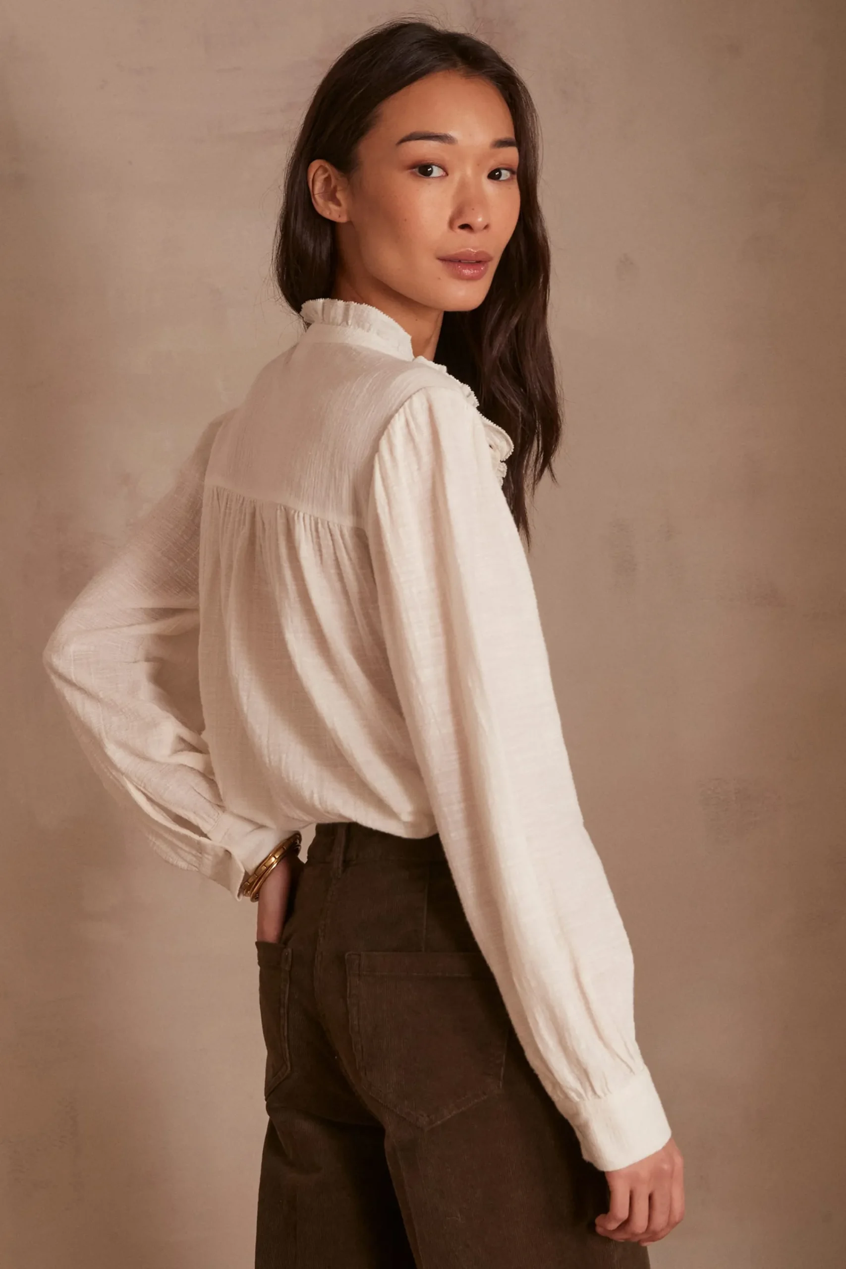 Maison 123 Blouses Et Chemises Blanches|Blouses Et Chemises En Coton>Chemisier BROOKE ECRU