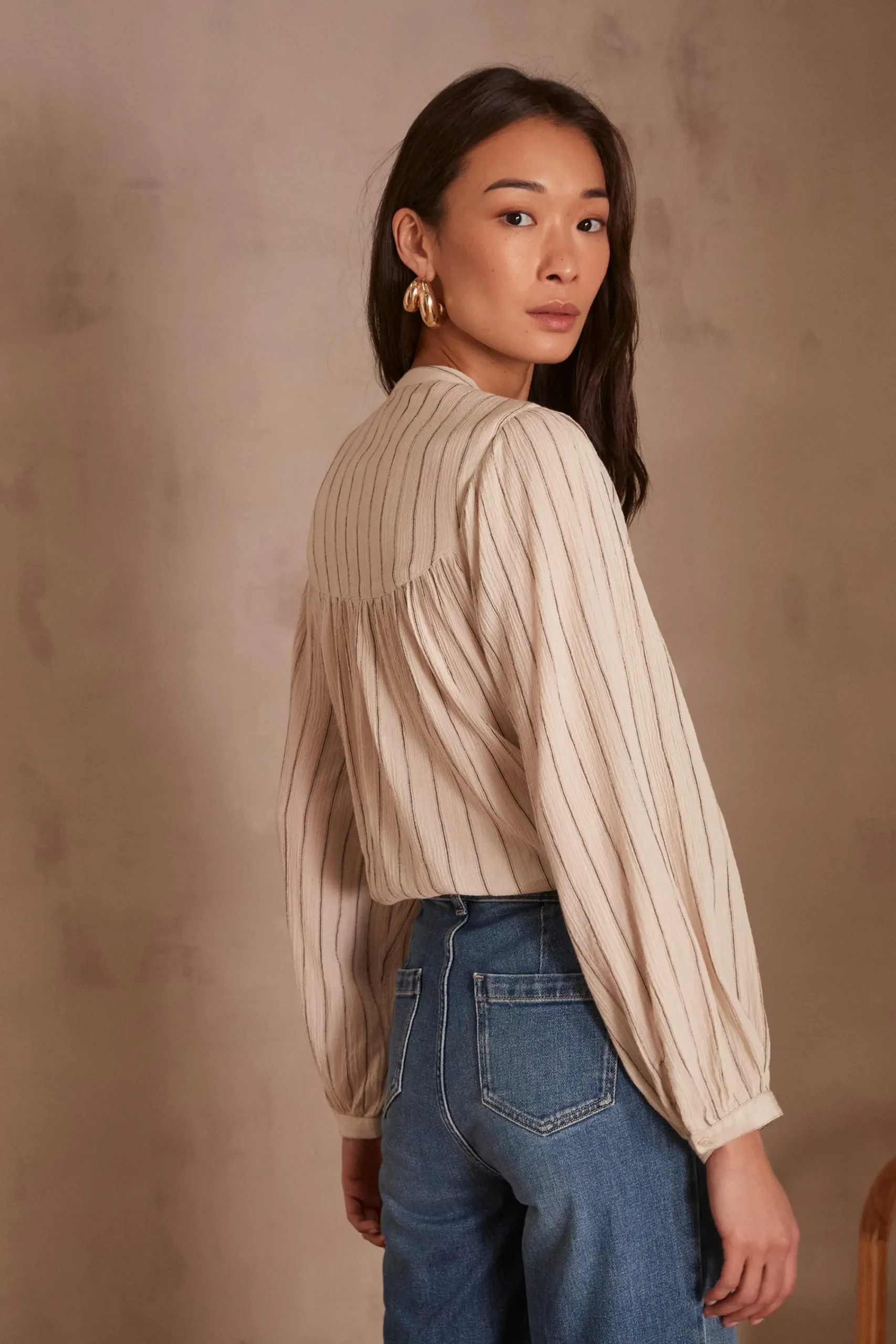 Maison 123 Blouses Et Chemises Imprimées|Blouses Et Chemises Blanches>Chemisier PLUME CREME