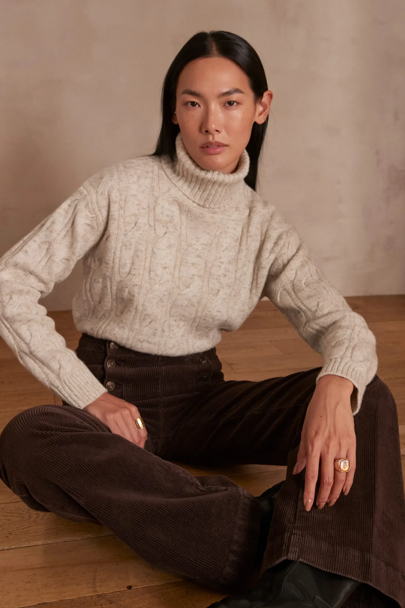 Maison 123 Pulls En Cachemire>Col-roulé CELYA NATUREL