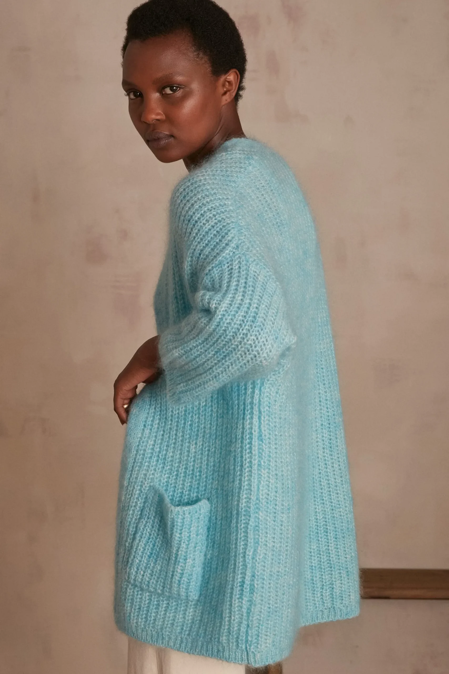 Maison 123 Gilets Courts|Gilets Longs>Gilet Alix TURQUOISE