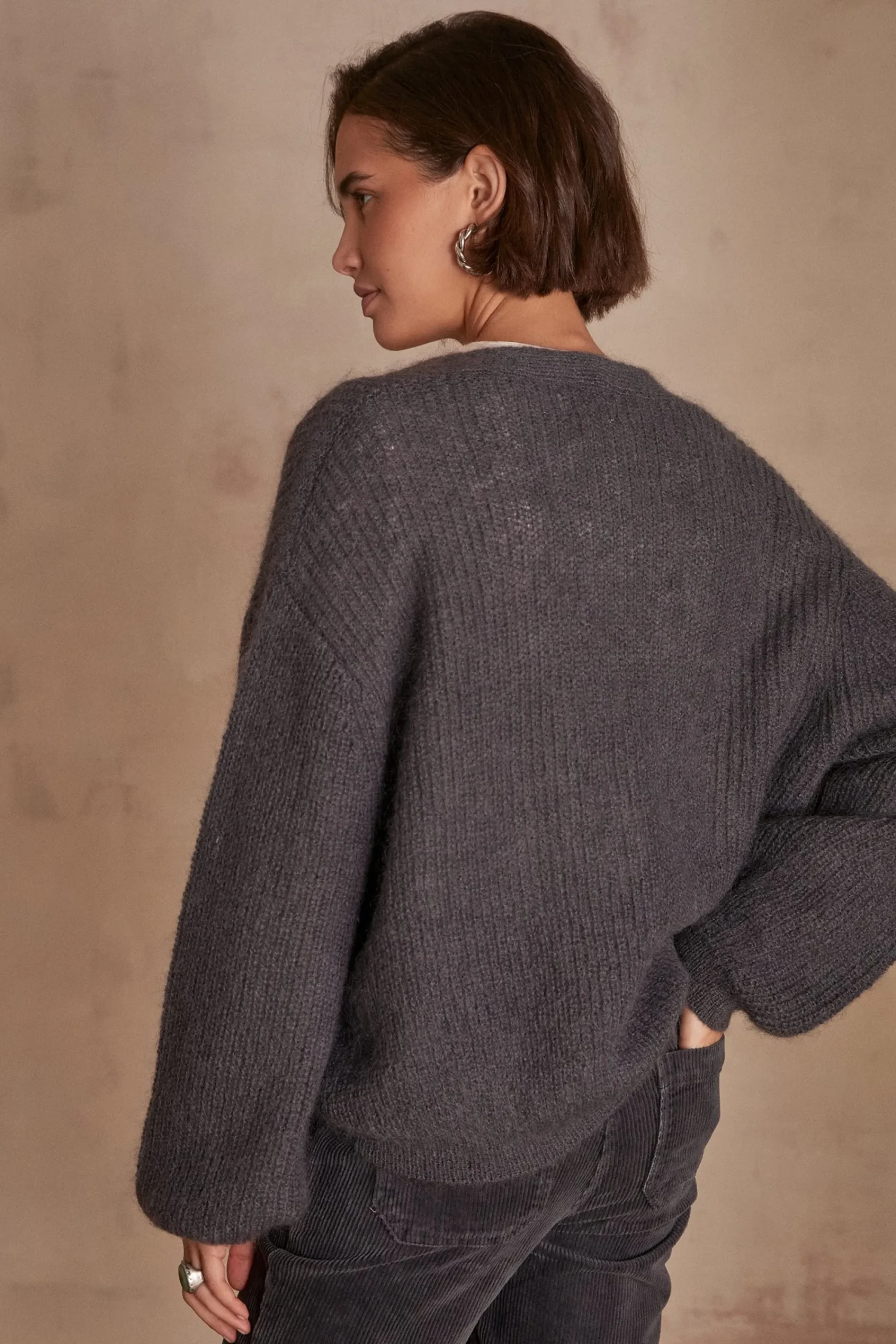 Maison 123 Gilets Courts>Gilet CHELTON GRIS SOURIS