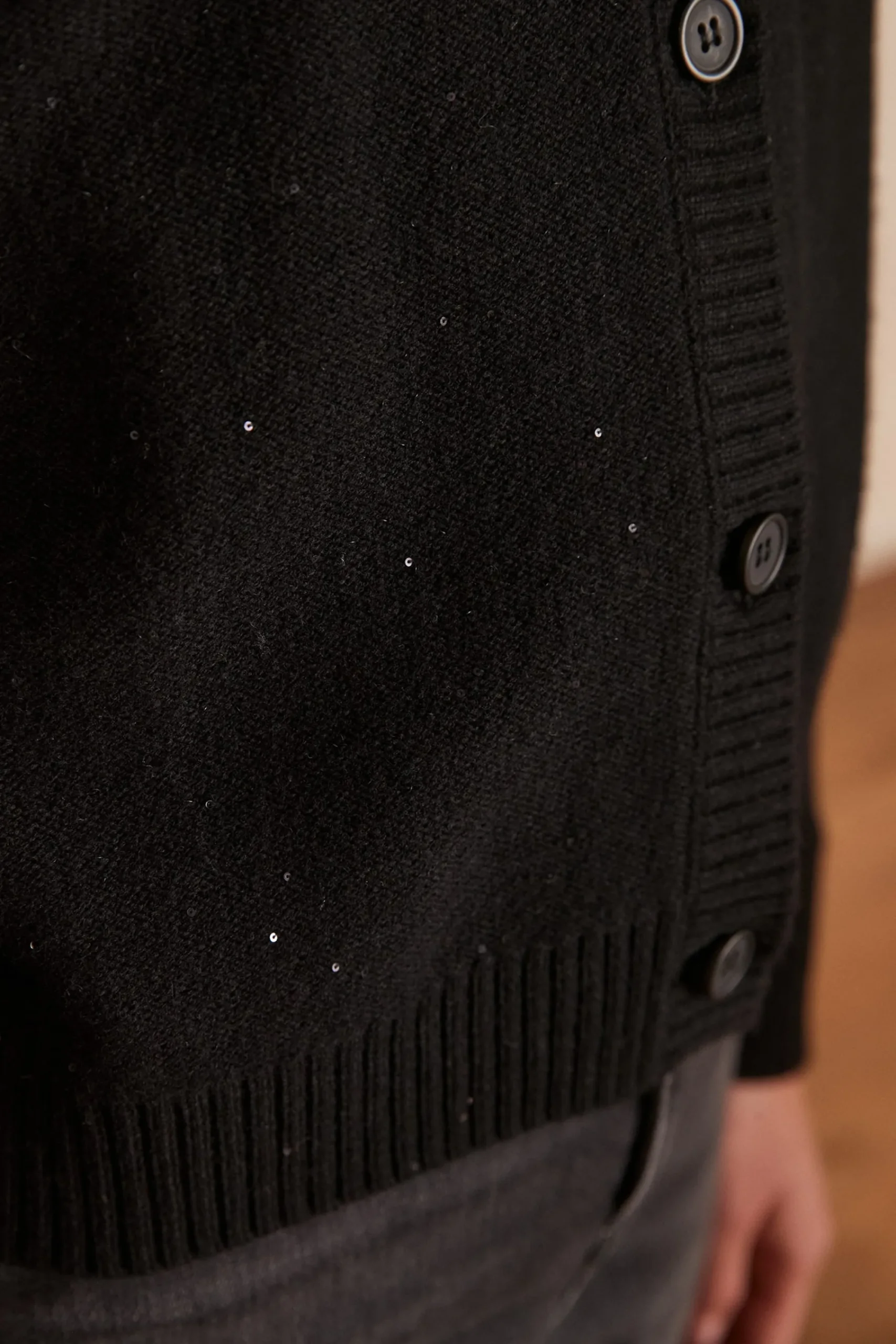 Maison 123 Gilets Courts>Gilet CHRYSTAL NOIR