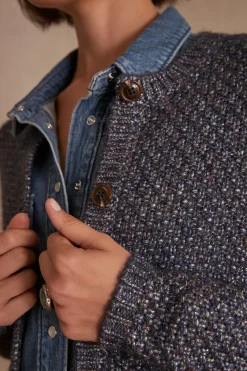 Maison 123 Gilets Courts>Gilet CLEMENTINE DELAVE CLAIR