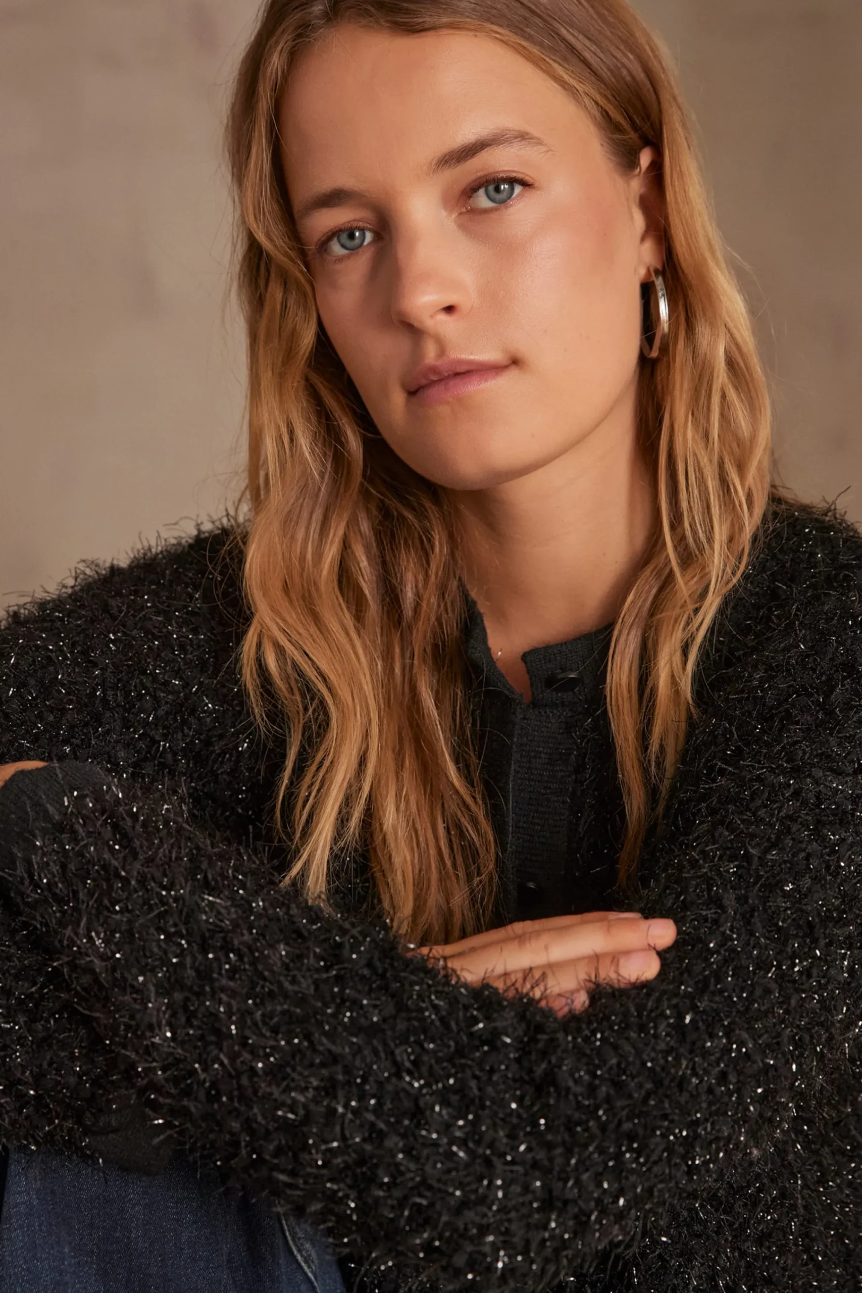Maison 123 Gilets Courts>Gilet CORALY NOIR