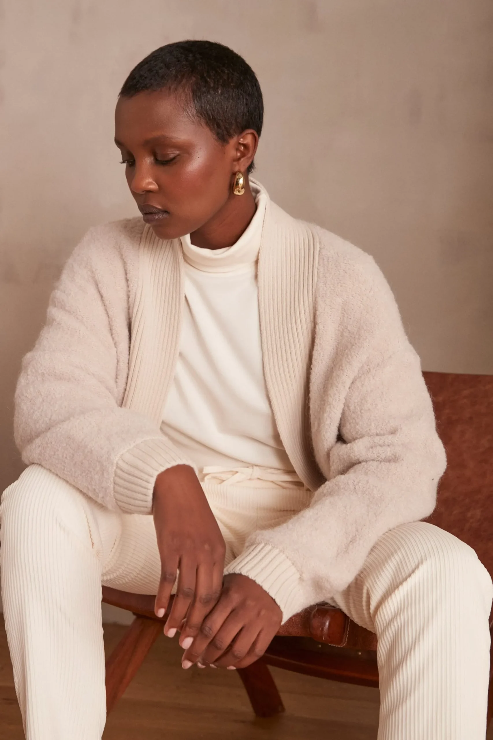 Maison 123 Gilets Courts>Gilet CRISTOBAL TAUPE CLAIR