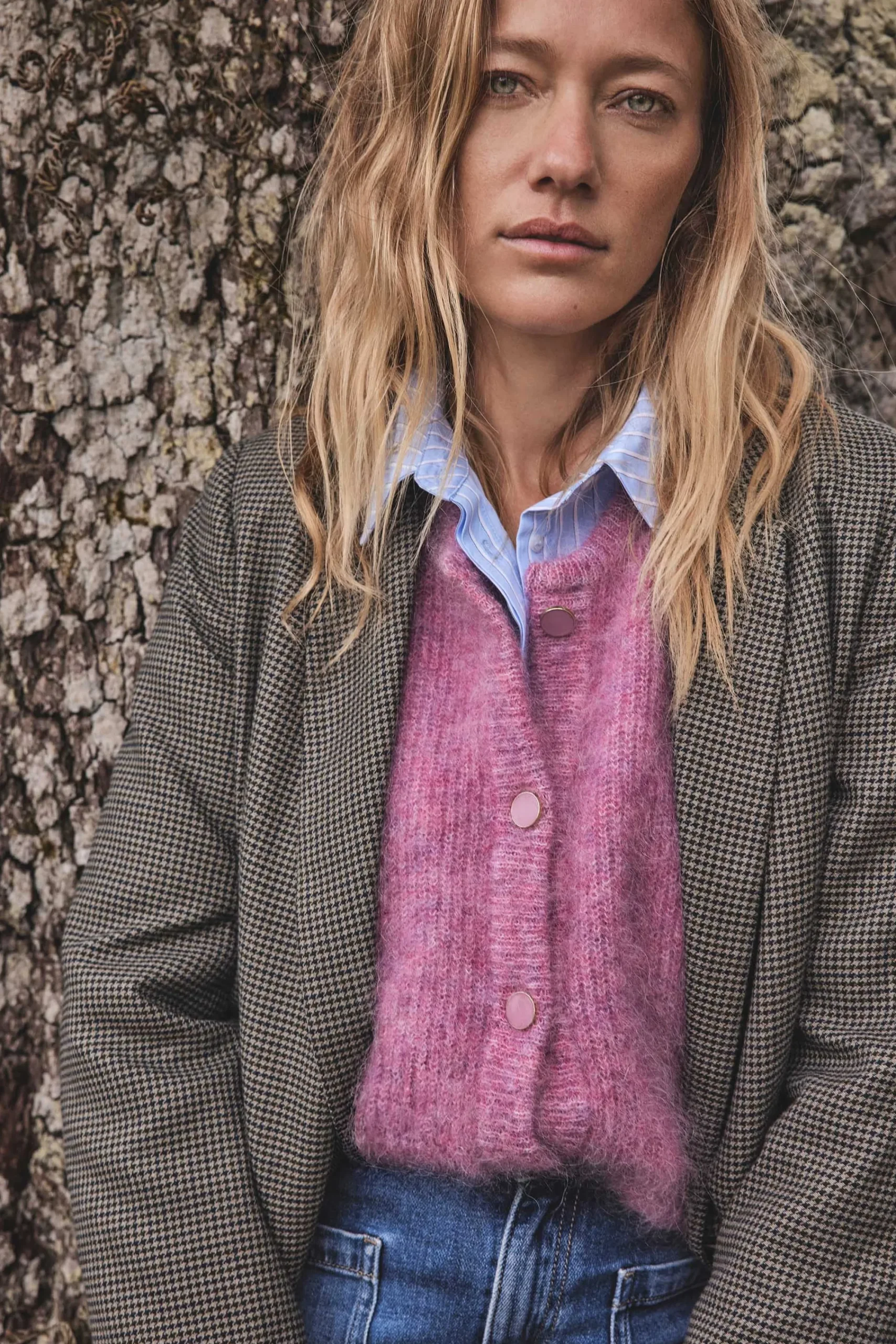 Maison 123 Gilets Courts>Gilet LOU BIS FRAMBOISE