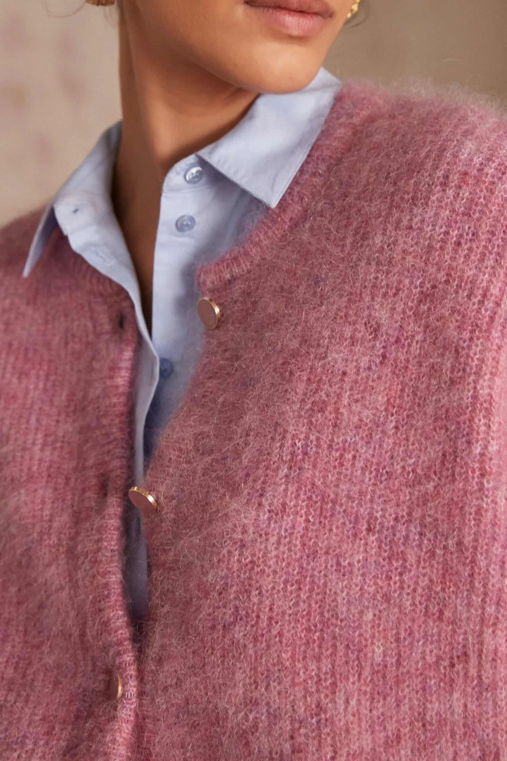 Maison 123 Gilets Courts>Gilet LOU BIS FRAMBOISE