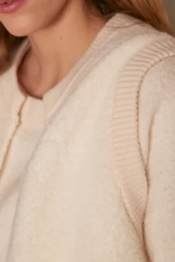 Maison 123 Gilets Courts|Gilets Sans Manches>Gilet sans manches CLARENCE CREME