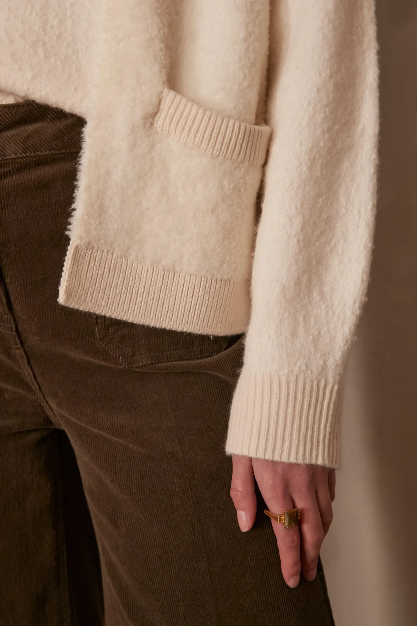 Maison 123 Gilets Courts|Gilets Sans Manches>Gilet sans manches CLARENCE CREME