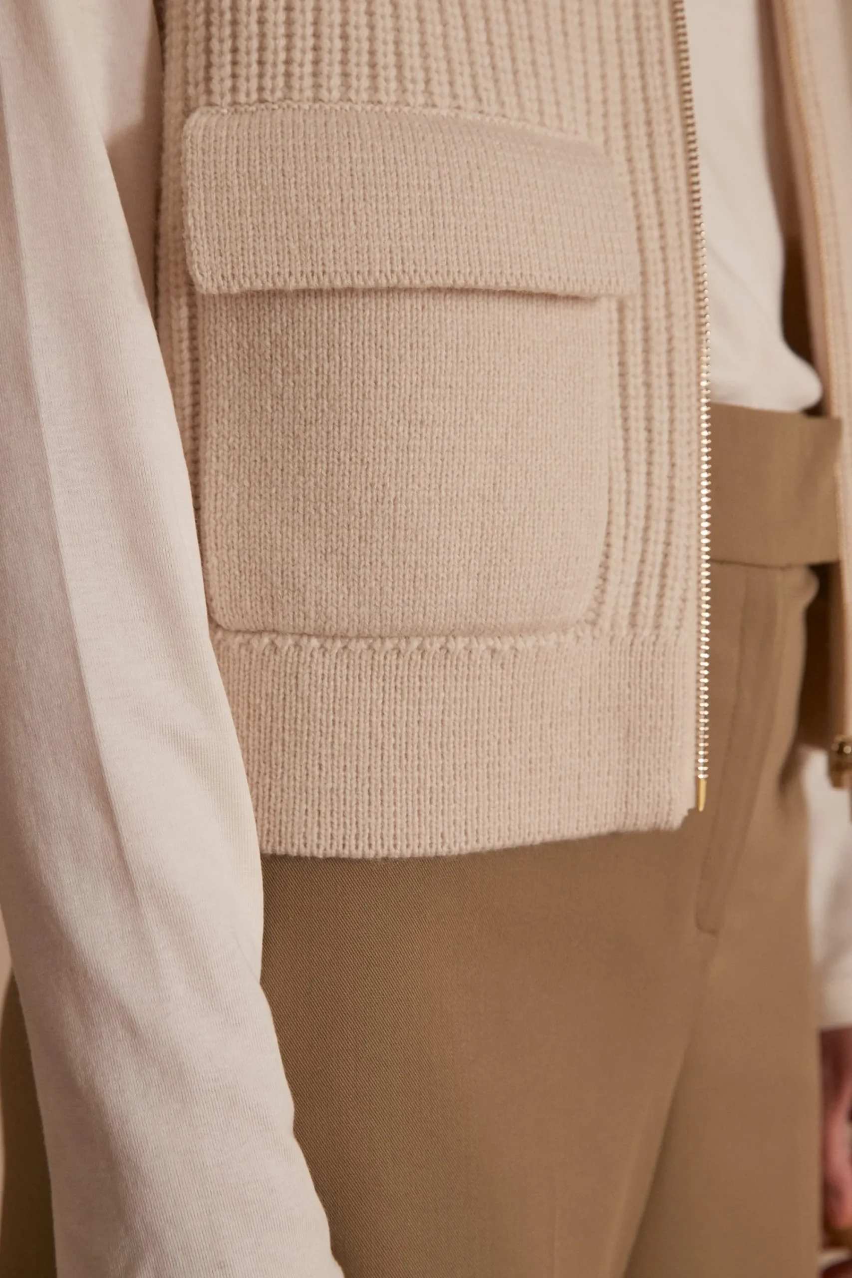 Maison 123 Gilets Sans Manches|Vestes Sans Manches>Gilet sans manches en laine SIMON NATUREL