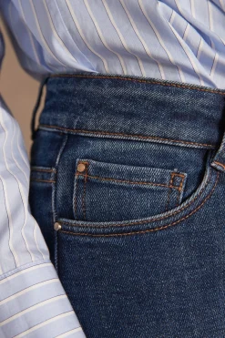 Maison 123 Jeans Droits|Les Morphologies En H>Jean droit LILOU INDIGO FONCE