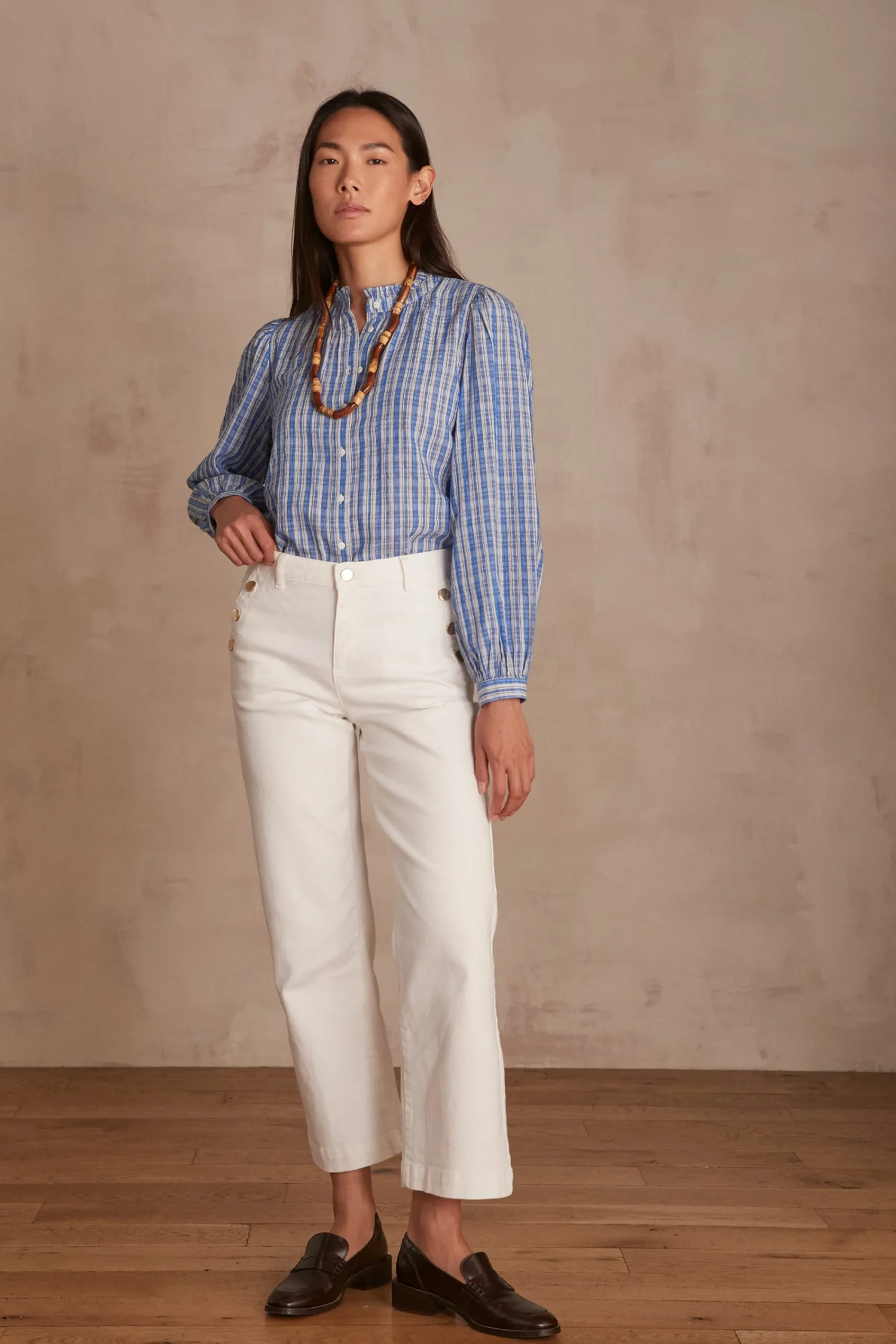 Maison 123 Jeans Larges|Jeans Flare Et Bootcut>Jean droit MOSS BLANC