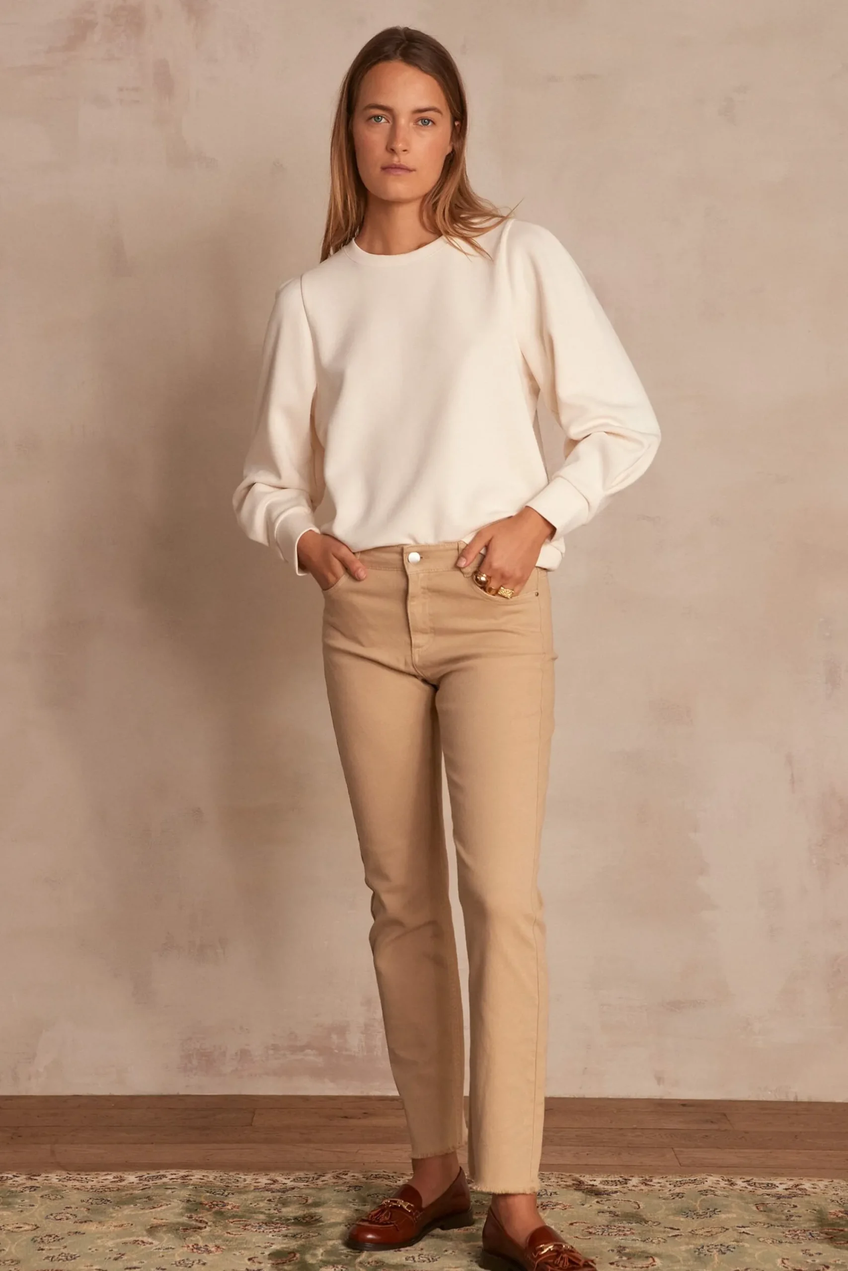 Maison 123 Jeans Droits|Les Morphologies En H>Jean droit Patience BEIGE