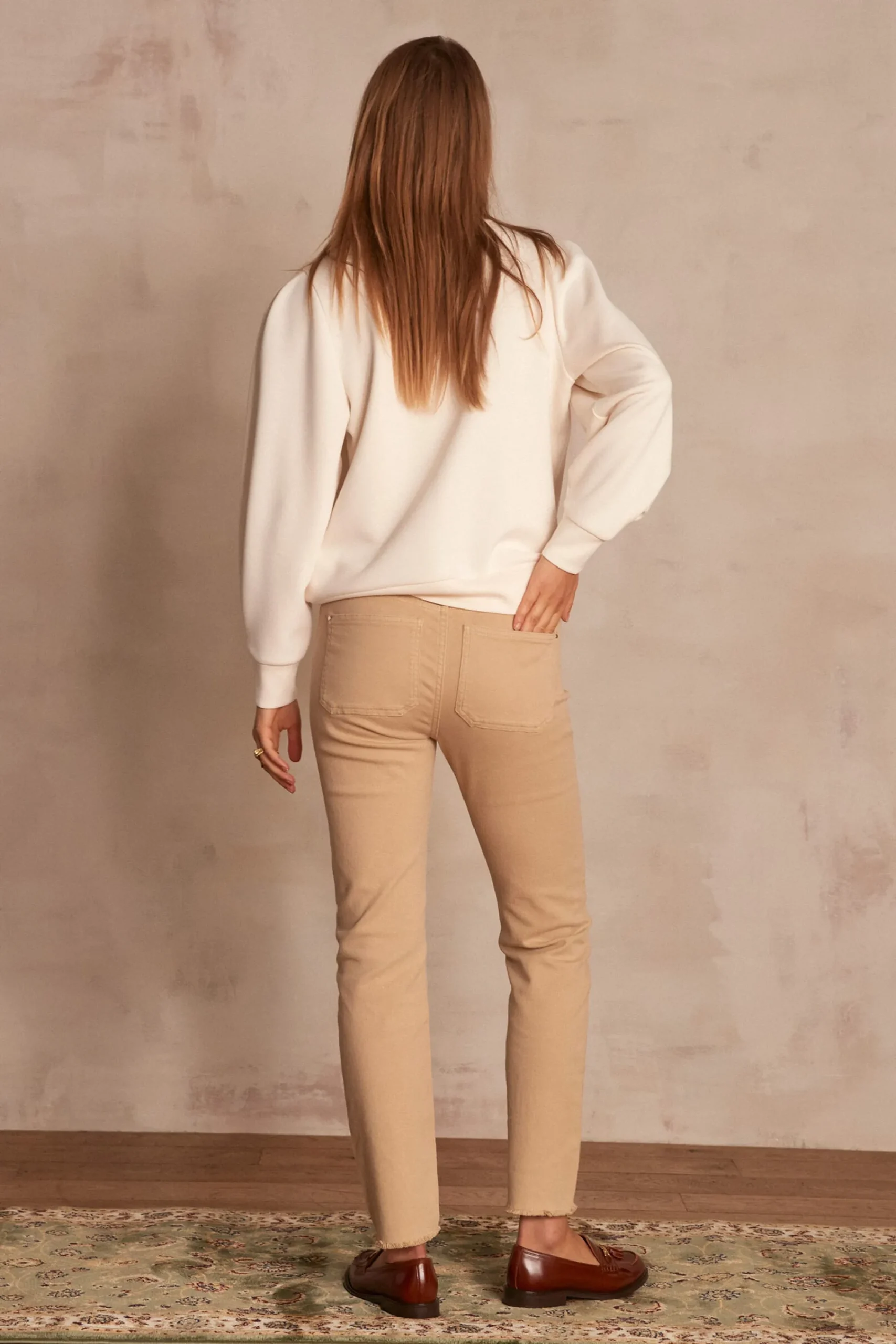 Maison 123 Jeans Droits|Les Morphologies En H>Jean droit Patience BEIGE