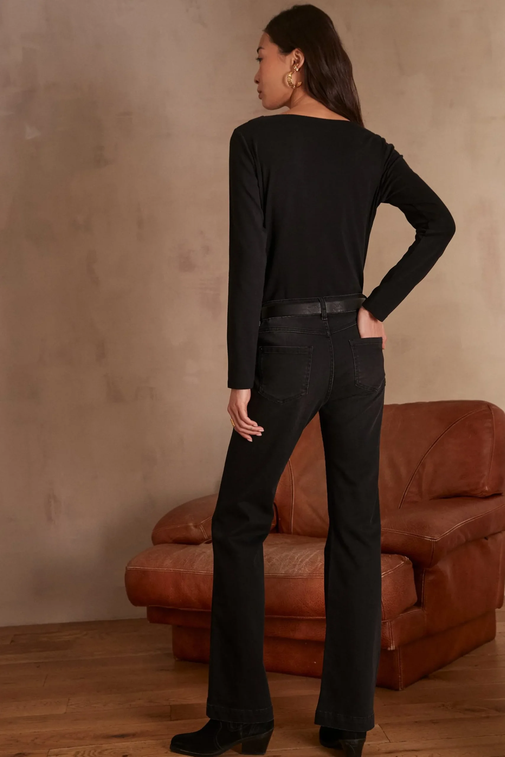 Maison 123 Jeans Flare Et Bootcut|Les Morphologies En A>Jean flare LOLA NOIR