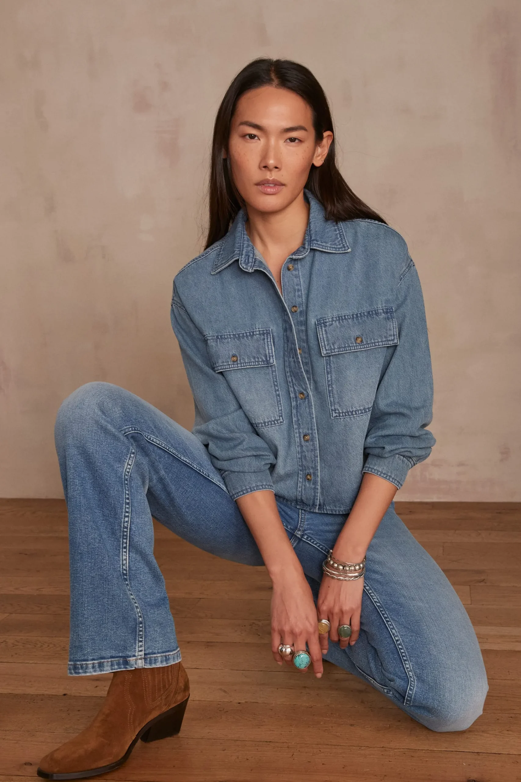 Maison 123 Jeans We Care|Jeans Flare Et Bootcut>Jean flare PAMELA Produit labellisé We Care mettant en avant l'utilisation de matières plus responsables et la valorisation de la production locale DELAVE CLAIR