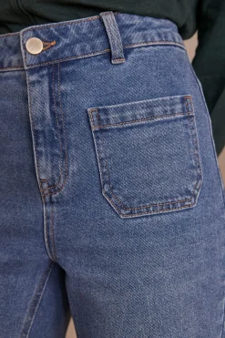 Maison 123 Jeans We Care|Jeans Larges>Jean LEA CROPPED BLEU
