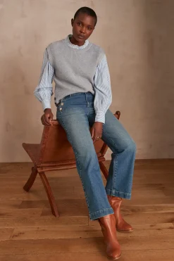 Maison 123 Jeans Larges|Jeans Flare Et Bootcut>Jean MOSS INDIGO FONCE