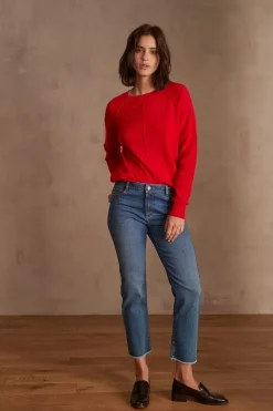 Maison 123 Jeans Droits|Les Morphologies En H>Jean PATIENCE CROPPED INDIGO FONCE
