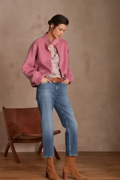 Maison 123 Jeans We Care|Jeans Droits>Jean slim LOUISY CROPPED DELAVE CLAIR