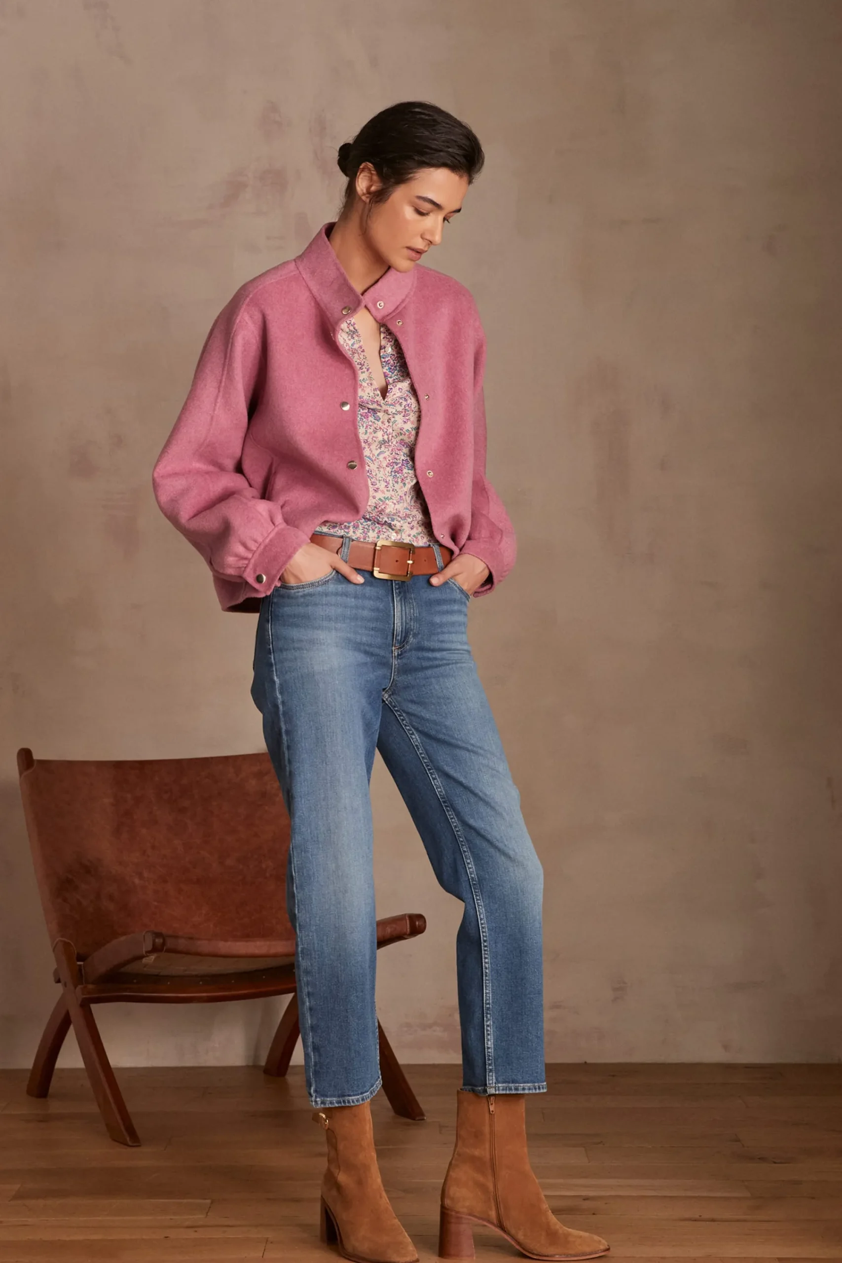 Maison 123 Jeans We Care|Jeans Droits>Jean slim LOUISY CROPPED DELAVE CLAIR