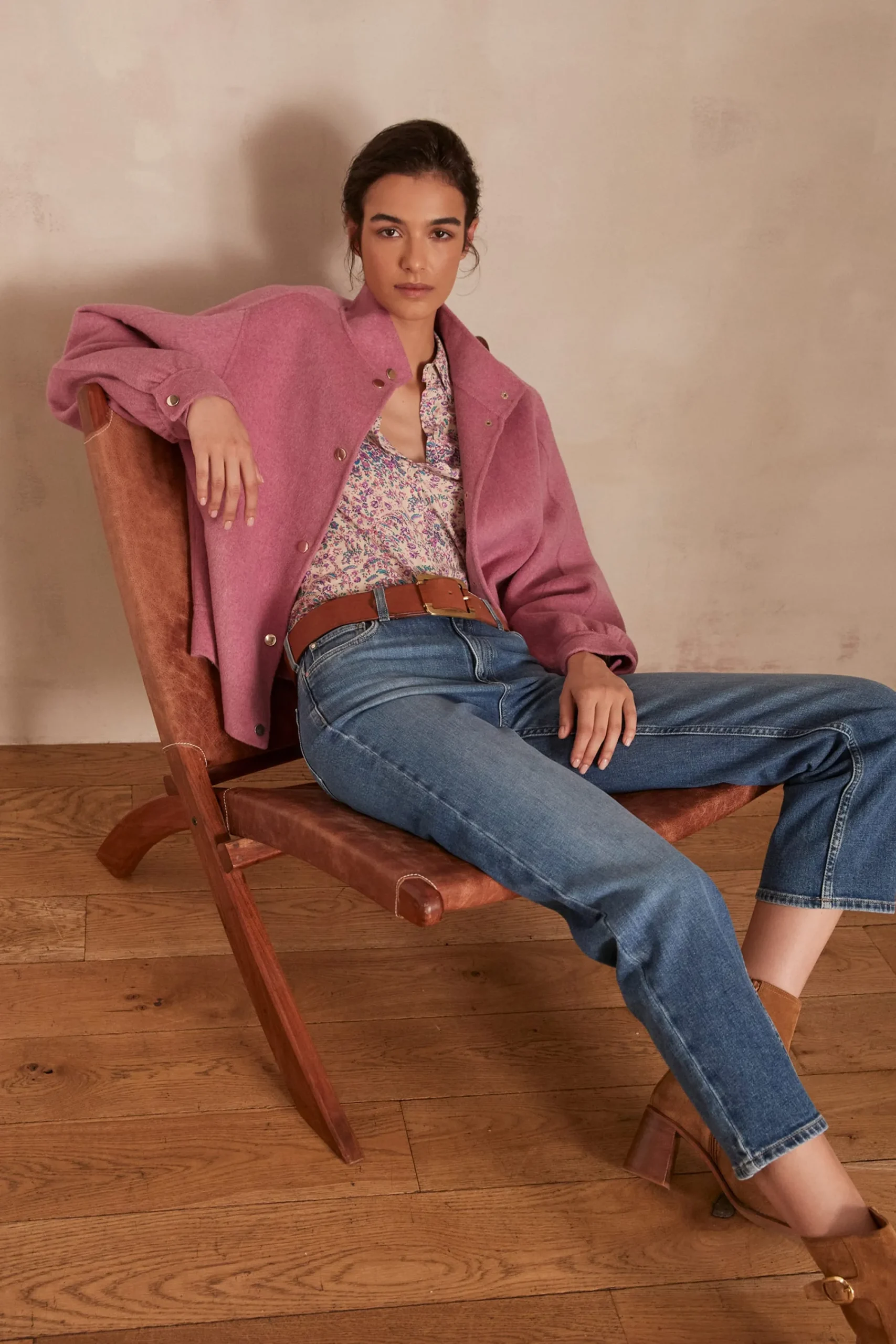 Maison 123 Jeans We Care|Jeans Droits>Jean slim LOUISY CROPPED DELAVE CLAIR