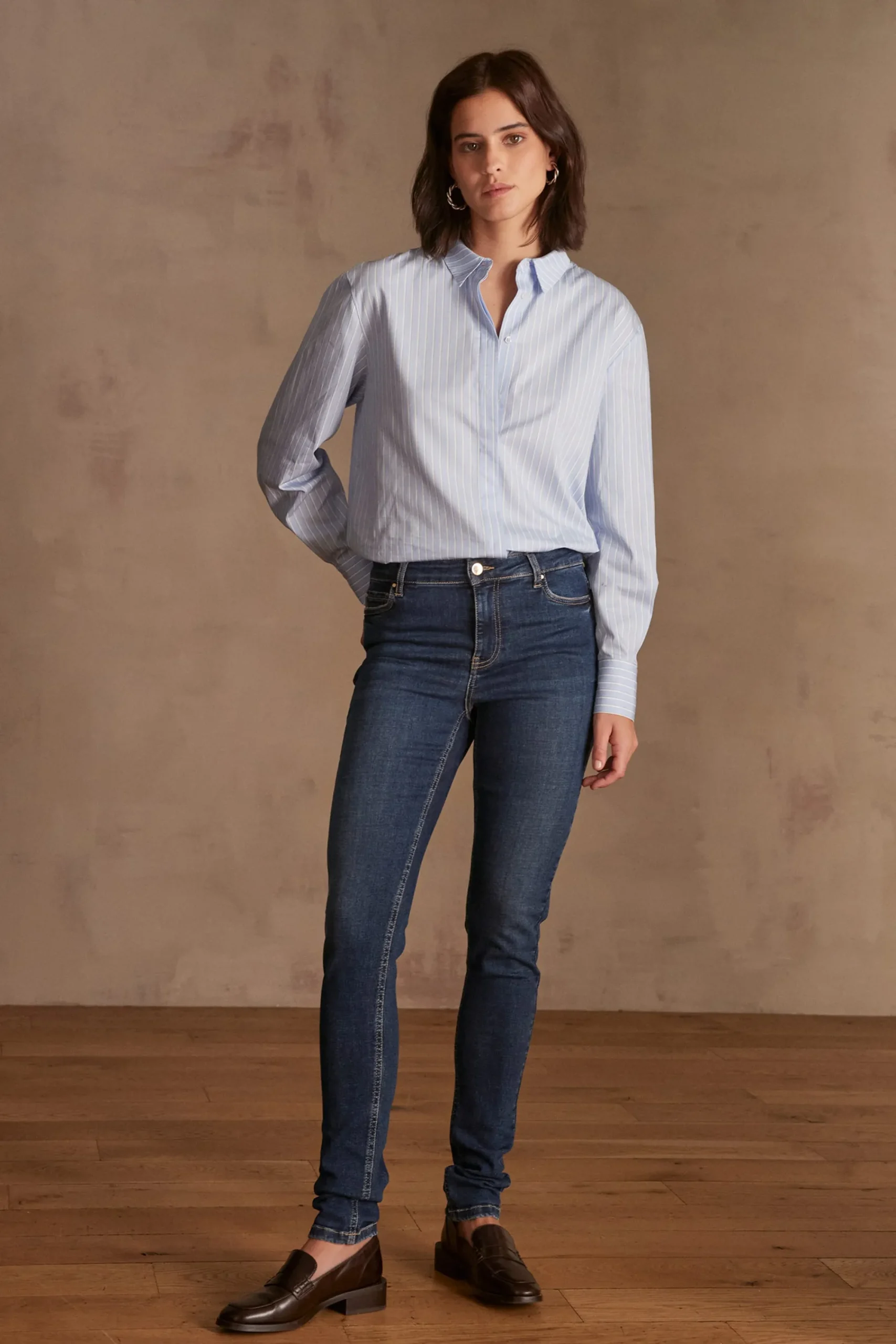 Maison 123 Jeans We Care|Les Morphologies En A>Jean SUZY SLIM INDIGO FONCE
