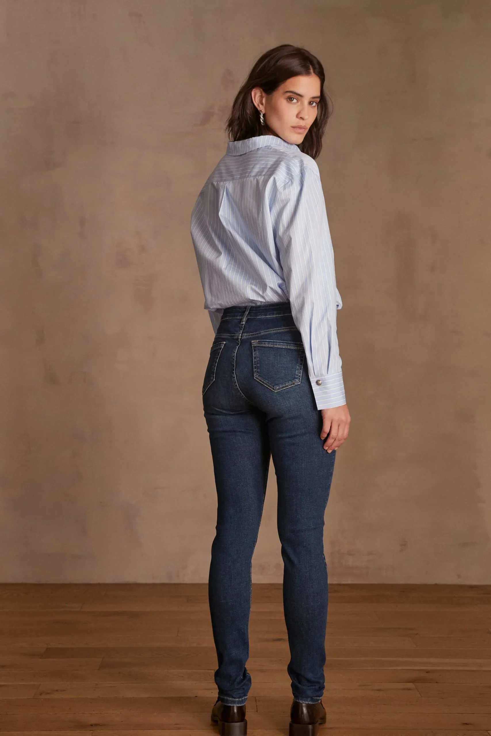 Maison 123 Jeans We Care|Les Morphologies En A>Jean SUZY SLIM INDIGO FONCE