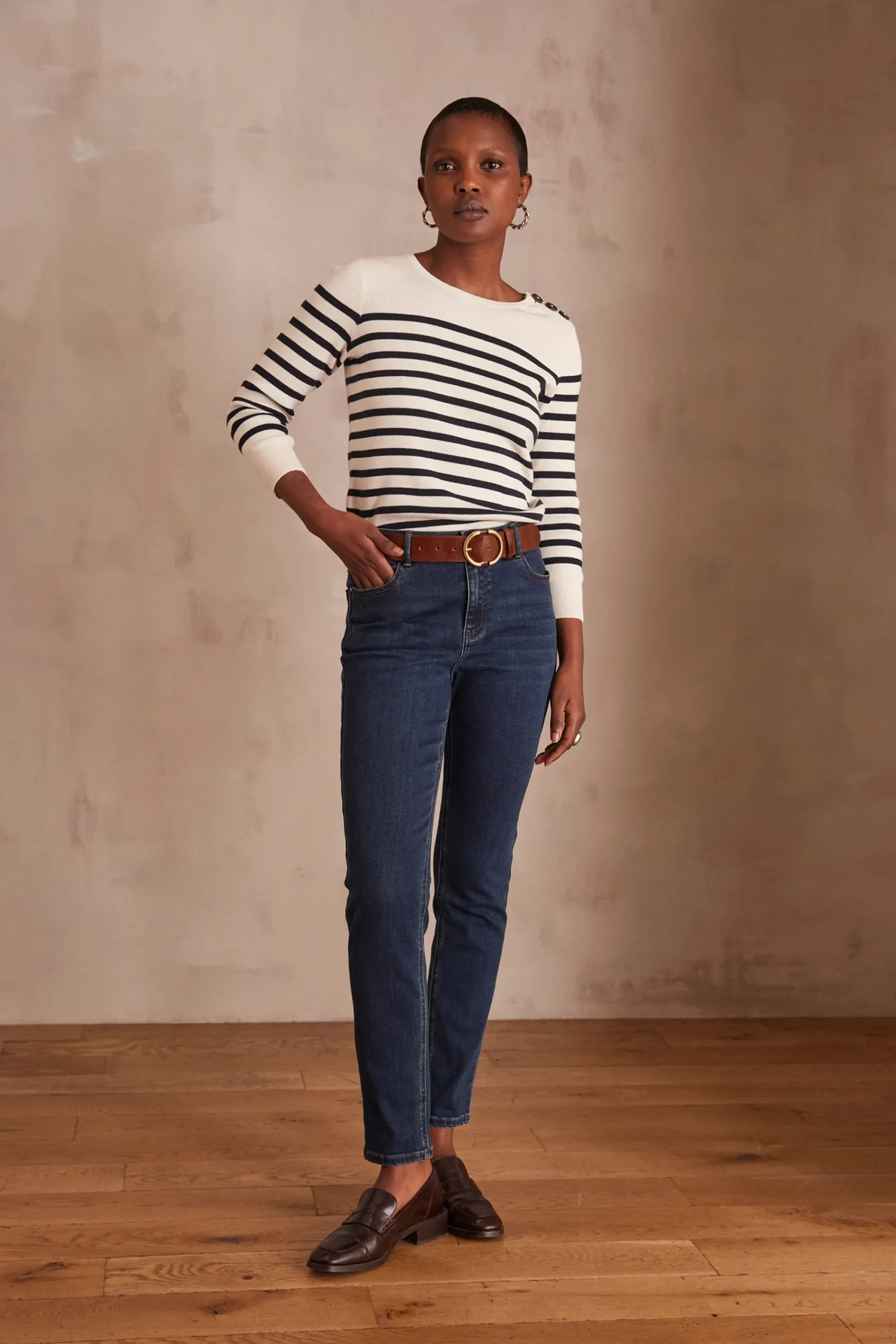 Maison 123 Jeans We Care|Les Morphologies En A>Jean SUZY SLIM INDIGO FONCE